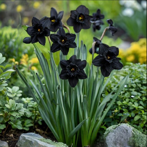 Нарцисс Тень Королевы купить по цене от 500р. в интернет-магазине «Посадика» с доставкой почтой в в Рузае и по всей России – [изображение №1].